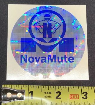 Rare Novamute Record Label Promotional Sticker