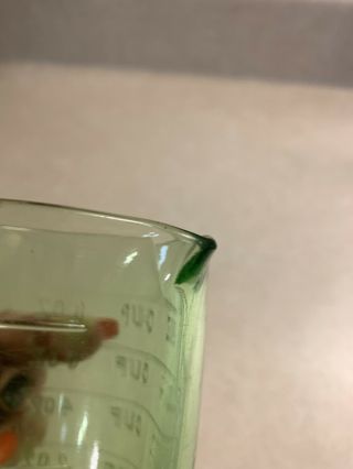 Vintage Green Depression Glass Hazel Atlas Measuring Cup 4