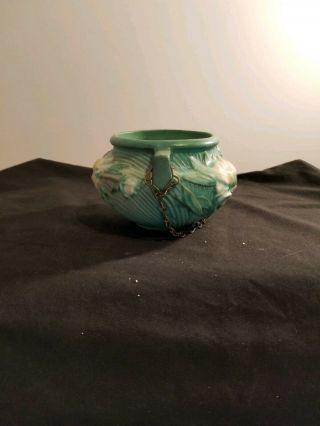 Roseville Pottery Peony Green Ceramic Jardiniere 661 - 3 2