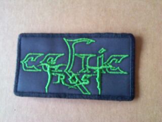 Celtic Frost,  Sew On Green Embroidered Patch