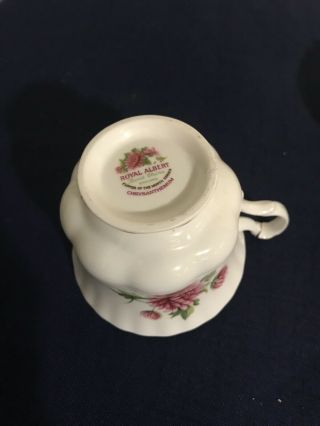 Fine Vintage Royal Albert Flower Of The Month Series November Tea Cup & Saucer 4