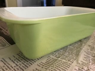 Pyrex LIME GREEN 8 1/2 by 4 