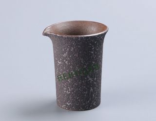 Simple Rust Glaze Firewood Ceramic Tea Pitcher Cha Hai 180ml 6fl.  Oz