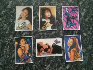 A Set Of 6 Selena Quintanilla Official Stickers (q - Productions)