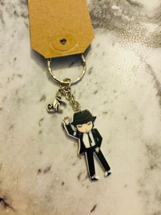 Musical Icon Michael Jackson Inspired Keyring Keychain Gift Item 799 D