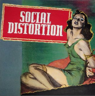 Social Distortion " Somewhere Between " 1992 Us Promo 12 X 12 Album Poster Flat