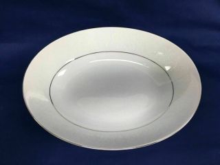 Crown Victoria Fine China Lovelace White Oval Bowl Vegetable Made In Japan