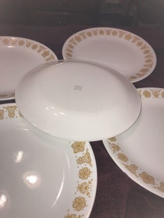 Corelle Butterfly Gold Dinner Plates - Set Of 5 - 10”