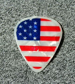 Ted Nugent // 2012 Concert Tour Guitar Pick // American Flag Stars & Stripes