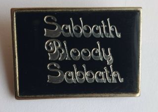Black Sabbath Vintage Metal Badge Heavy Metal Doom Metal Stoner Nwobhm Ozzy Rock