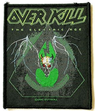Overkill - The Electric Age - Og 2012 Woven Patch Official Sew On Thrash Metal