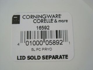 Corning Ware Plastic Lid Cover For A - 10 - B,  A - 4 - B & A - 5 - B Casseroles 2