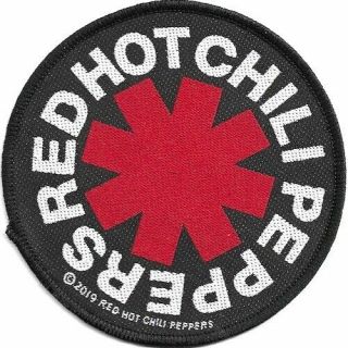 Official Licensed Merch Woven Sew - On Patch Rock Red Hot Chili Peppers Asterisk