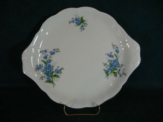 Royal Albert Forget Me Not Pattern Handled Cookie / Cake Plate