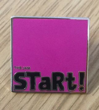 The Jam Start Black And Pink Enamel Pin Badge
