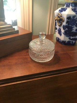 Waterford Candy Dish - Heavy Cut Crystal With Matching Lid