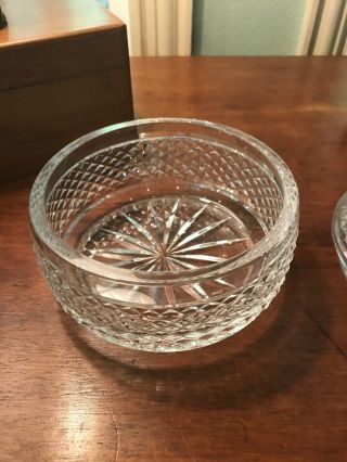 Waterford Candy Dish - Heavy cut crystal with matching lid 3