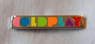 Coldplay Enamel Bar Pin Badge.  Chris Martin,  Mod Indie,  A Head Full Of Dreams
