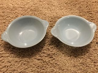 Ts&t Luray Pastels Blue 2 Lugged Soup Bowls Taylor Smith Taylor