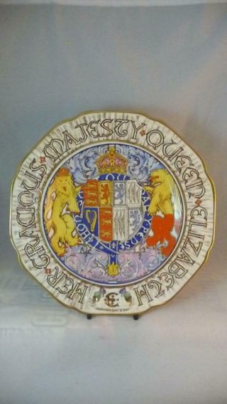 Vintage Paragon Queen Elizabeth Coronation Commemorative Plate May 12th 1937.