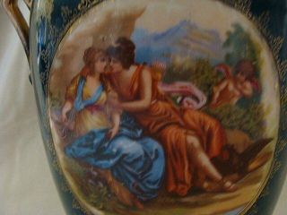 Antique Porcelain Vase 10 " Victoria Carlsbad Austria Kaufmann C1890