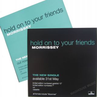 Morrissey Display Poster Hold On To Your Friends 2 - Sided In - Store Promo Only Uk