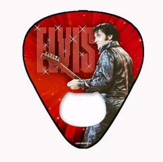 Elvis Presley Fridge Magnet/ Bottle Opener.  Guitar Pick.