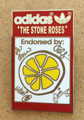 The Stone Roses Adidas Endorsed Enamel Pin Badge Souvenir - Red