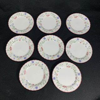 Set Of 8 Johnson Brothers Bros England Summer Chintz Bread And Butter Plates