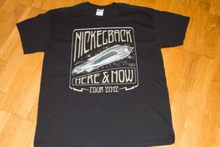 Nickelback Here & Now Tour 2012 Concert Rock Band 100 Cotton Size L T - Shirt