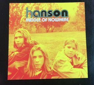 Hanson Middle Of Nowhere 1997 Promo Poster 12”x12”