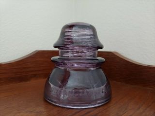 Vintage Amethyst Purple Glass.  Made In Usa Whittail Tatum Co No 1