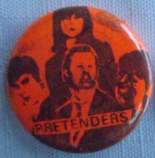 The Pretenders Vintage 70/80`s Button Pin Badge (30mm - 1.  2 ") Pr102