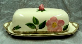 Vtg Franciscan Ware Desert Rose Made In England Butter Dish
