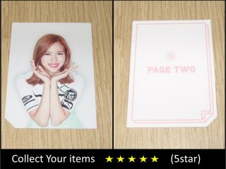 Twice 2nd Mini Album Page Two Cheer Up White Mina A Official Photo Card
