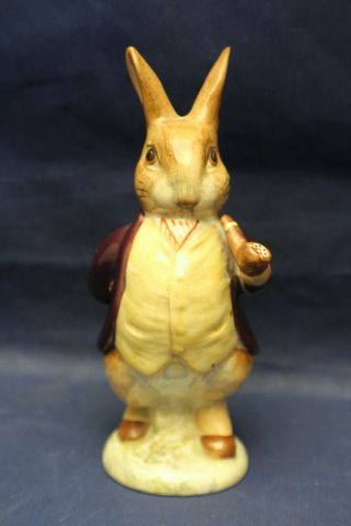 Vintage 1989 Beatrix Potter Mr Benjamin Bunny Porcelain Figurine F4b13