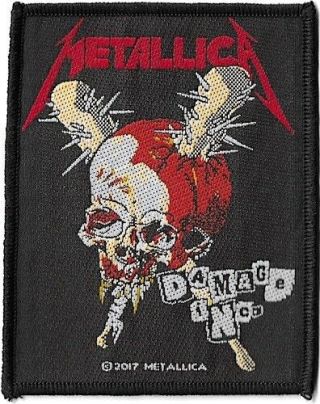 Official Licensed Merch Woven Sew - On Patch Rock Metal Metallica Damage Inc.