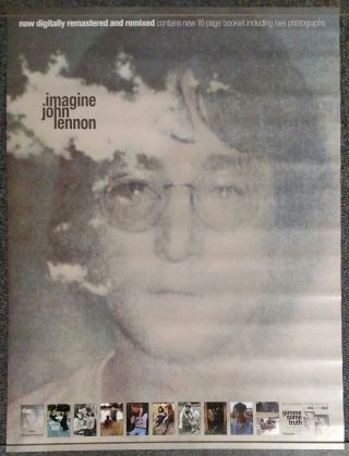 John Lennon Imagine 2000 Promo Poster
