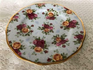 Royal Albert Old Country Roses Blue Damask 8 " Salad Plate