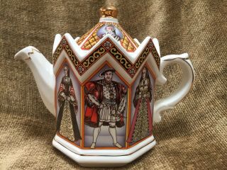 Vintage Sadler Teapot 4440 King Henry Viii And His Six Wives Made In England
