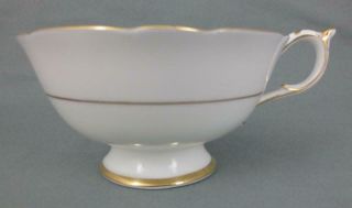 Vtg 1940 ' s PARAGON England CUP & SAUCER Floral Center,  Pink Band w/ Gold Overlay 3