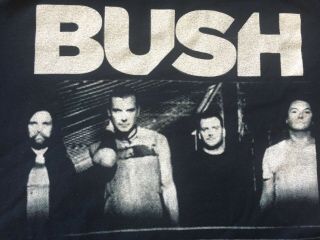 Vtg.  Bush,  The Machine Head British Rock Band Members Adult Rare T - Shirt M