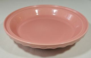 Homer Laughlin Fiesta Ware Rose Pink 10 1/4 " Deep Dish Pie Baking Plate Pan Euc