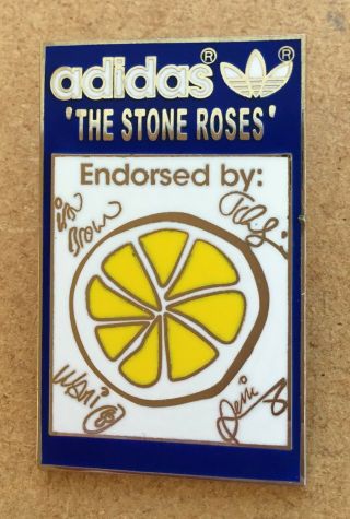 The Stone Roses Adidas Endorsed Enamel Pin Badge Souvenir - Blue