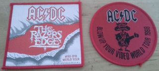 Ac/dc Set Of 2 Patches Hard Rock Patch