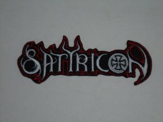 Satyricon Black Metal Iron On Embroidered Patch