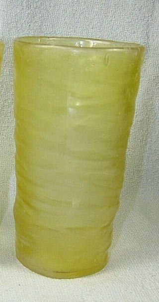 C1930s Consolidated Catalonian Glass 5 - 1/2 " Tumbler - Color Is Honey