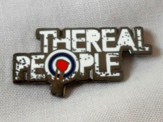 The Real People Enamel Pin Badge.  Monday Morning Breakdown,  Mods