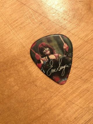 KISS Hottest Earth Tour Guitar Pick Eric Singer Atlanta GA 8/31/10 Signed Rock 4