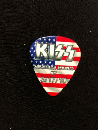 KISS Hottest Earth Tour Guitar Pick Eric Singer Atlanta GA 8/31/10 Signed Rock 5